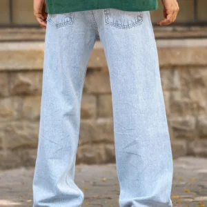 Alternative view of baggy sky fade bootcut denim