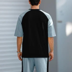 Alternative view of young black light grey co-ords set